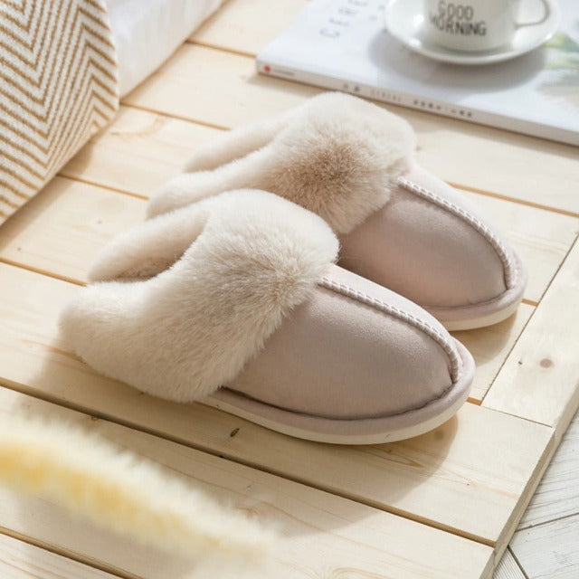 COASIE Cosy Soft Warm Slippers For Women In Beige