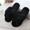 COASIE Hamptons Super Soft Cosy Warm Slippers In Black